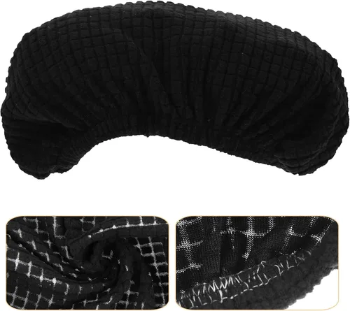 Vista 4 de VOSAREA Fundas para silla de escritorio de oficina, funda para reposacabezas de silla de computadora, funda elástica de repuesto para muebles, funda