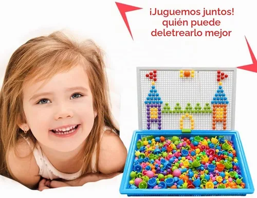 Vista 5 de Rompecabezas de 592 piezas de uñas de hongos de colores mixtos, ladrillos de construcción educativos, juguetes creativos de bricolaje, juegos 3D