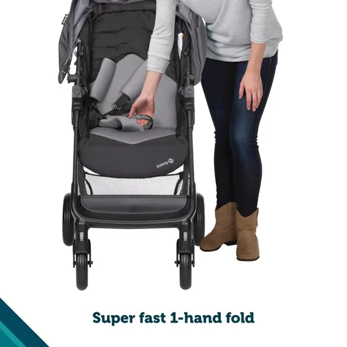 Vista 7 de Safety 1st Sistema de viaje Smooth Ride con cochecito y asiento de auto para bebés OnBoard FLX, combinación de recién nacido a niño pequeño, fácil