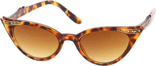 Vista 3 de zeroUV Gafas de sol vintage de los años 50 para mujer con diseño UV400 adornadas con diamantes de imitación Pinup Girl y accesorios Rockabilly
