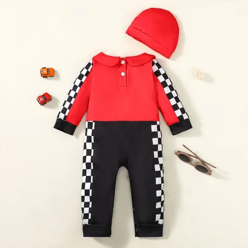 Vista 5 de Disfraz de niño recién nacido, ropa de bebé, mameluco con sombrero