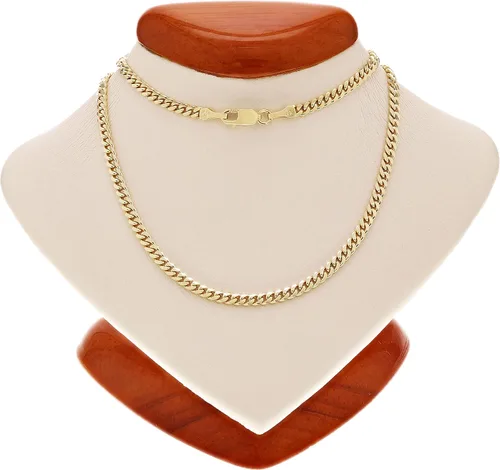 Vista 5 de Solid 14k Gold Cuban Curb Link Chain - Yellow Solid Gold Miami Cuban Link Chain - Mens Jewelry Made with Hypoallergenic Yellow 14 Karat Gold
