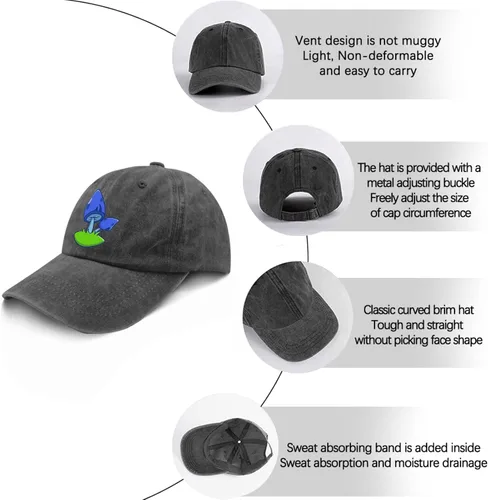 Vista 6 de devor Hats Mushrooms Dad Hats, Graphic Hats for Women