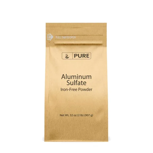 Vista 4 de Pure Original Ingredients Sulfato de aluminio (1 lb) de grado alimenticio, sin hierro, aditivo para suelos