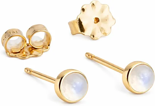 Vista 12 de Juego de aretes pequeños de oro con bisel, bola para cartílago, tragus, hélice, múltiples joyas hipoalergénicas de piedra natal para mujer