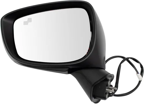 Vista 57 de TRQ Espejo plegable con calefacción eléctrica del lado del conductor con indicador de punto ciego pintura a juego negro liso compatible con Kia