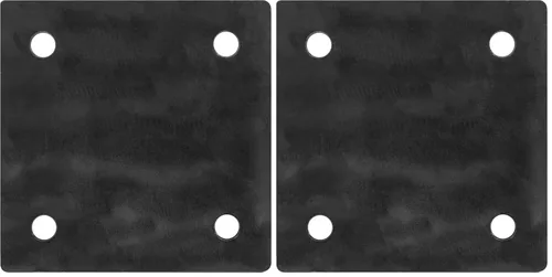 Vista 4 de 2 placas de acero de 6" x 6" x 5/16", hoja base de metal cuadrada, laminada en caliente 5/16" de grosor