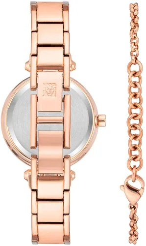 Vista 3 de Anne Klein Womens Premium Crystal Accented Bangle Watch and Bracelet Set AK3974