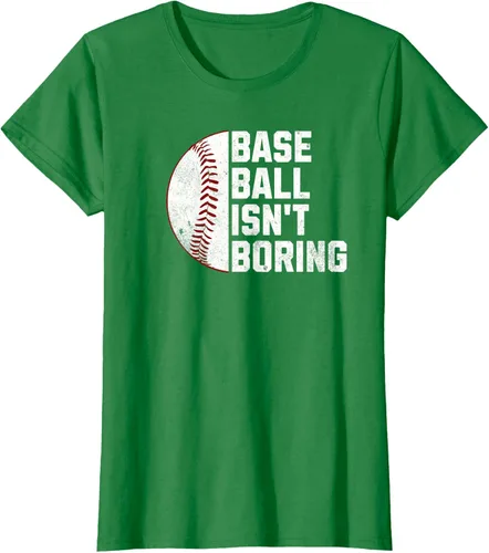 Vista 38 de Camiseta Baseball Isn't Boring, Negro