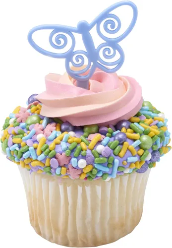 Vista 9 de DECOPAC Bloom Sweet Bloom Deluxe Fusion Mix, 26 onzas, chispas de caramelo elegantes en recipiente portátil, chispas comestibles para pasteles