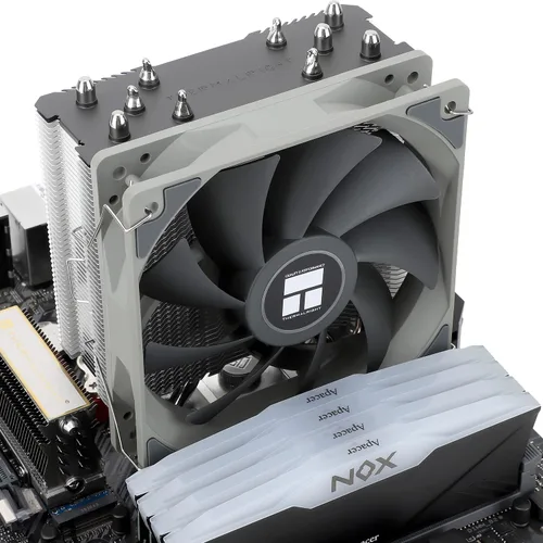 Vista 8 de Thermalright Assassin King 120 SE - Enfriador de aire para CPU, 5 tubos de calor, ventilador TL-C12C PWM, para AMD AM4/Intel