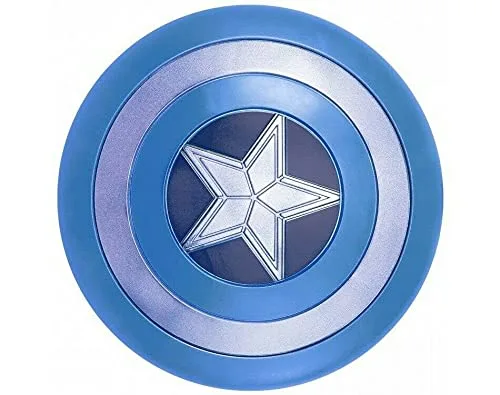 Vista 2 de R S E - Escudo de Capitán azul Star America impreso para decoración del hogar artículos regalados para amantes de la guerra escudo de cosplay LARP