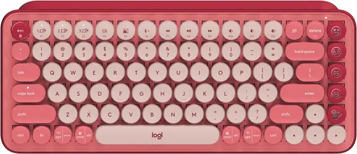 Vista 14 de Logitech POP Keys - Teclado mecánico inalámbrico con teclas Emoji personalizables, diseño compacto duradero, conectividad Bluetooth o USB, Cosmos