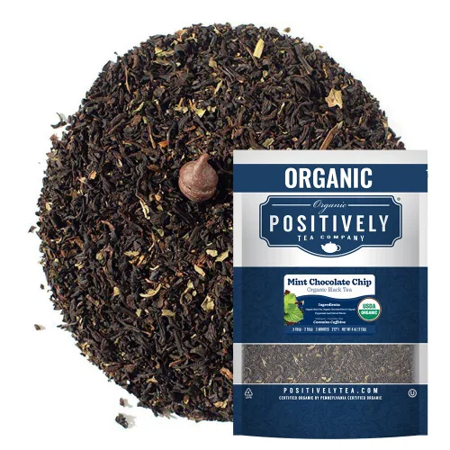 Vista 19 de Bolsas de hojas sueltas para té. Orgánicas por USDA. Positively Tea LLC.