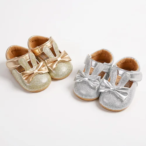 Vista 5 de LAFEGEN Zapatos planos Mary Jane para bebés y niñas con Bownot, suela suave, suela suave, piel sintética, recién nacidos, para primeros pasos