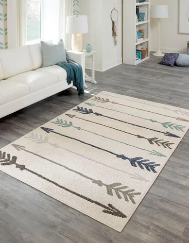 Vista 24 de Unique Loom - Tapete con diseño abstracto, informal, moderno y contemporáneo de la colección otoñal, alargado de 2 pies 6 pulgadas x 10 pies, diseño