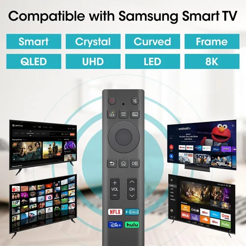 Vista 2 de 2 Pack for Samsung Smart TV Remote, Universal Control Replacement for Samsung 2019-2025 QLED Crystal UHD Smart TVs (NO Voice Function)