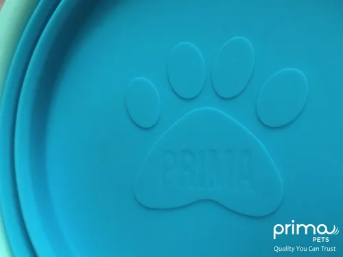 Vista 7 de Prima Pet Plegable Silicona Food & agua Tazón con clip de viaje para perro y gato, tamaños disponibles: pequeño (1,5 tazas) & Grande (5 tazas), Agua