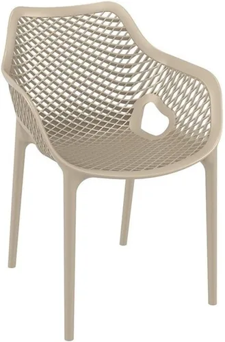 Vista 10 de Compamia Air XL - Silla de comedor para patio al aire libre, color naranja (juego de 2)