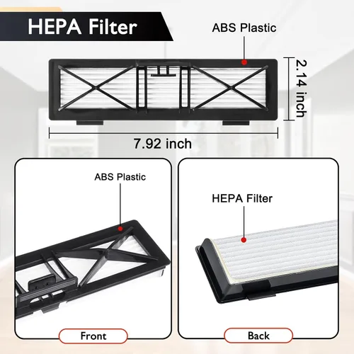 Vista 3 de Piezas de repuesto para Neato Botvac Serie D D3 D4 D5 D6 D7 D75 D80 D85 Kit de accesorios para aspiradora robot incluye 1 cepillo principal, 3