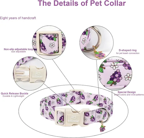 Vista 346 de Collar para perros del 4 de julio, collares patrióticos azules para cachorros y perros pequeños, ligero y ajustable 1776 collares para cachorros