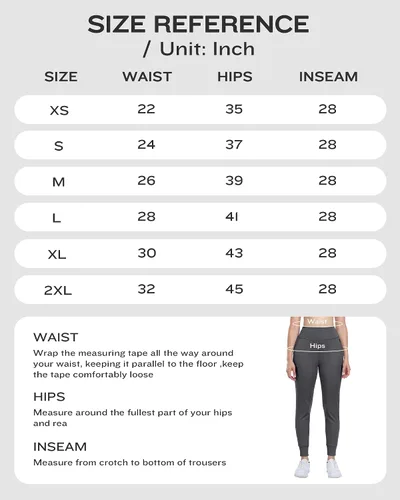 Vista 6 de WHOUARE Pantalones deportivos para mujer, leggings deportivos de entrenamiento con bolsillos, cintura alta, pantalones de yoga para gimnasio, correr