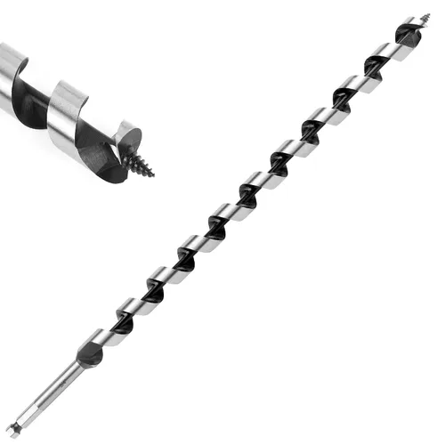 Vista 27 de Broca de taladro de 1-1/2 pulgadas x 9 pulgadas para madera, vástago hexagonal de 1-1/2 pulgadas, broca larga para madera suave y dura, plástico