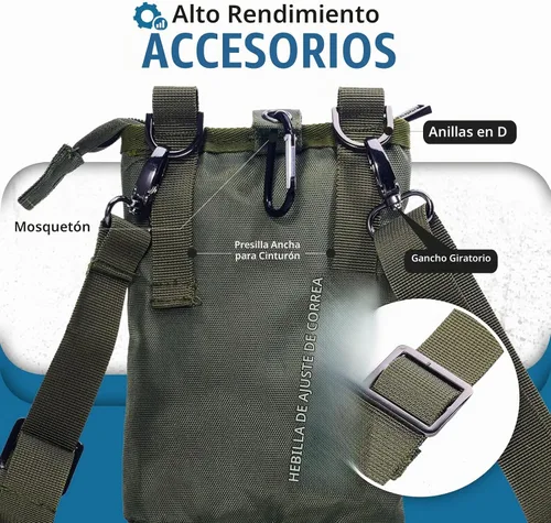 Vista 4 de Ranboo - Bolsa cruzada pequeña para cinturón de viaje, funda para teléfono celular, bolso para hombre