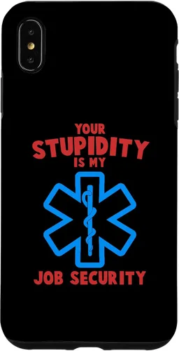 Vista 10 de iPhone 13 divertido su estupidez mi trabajo seguridad EMS EMT Paramedic Case