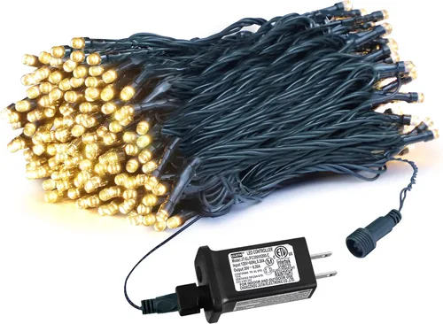 Vista 21 de weillsnow Luces de Halloween Moradas y Naranjas, 200 LED 66 Pies con Enchufe Luces de Cadena de Halloween Impermeables, 8 Modos con Memoria