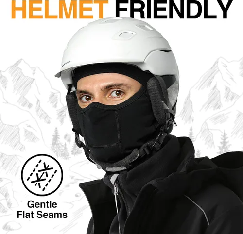 Vista 8 de Pasamontañas para motocicleta, máscara facial , osfa, Negro