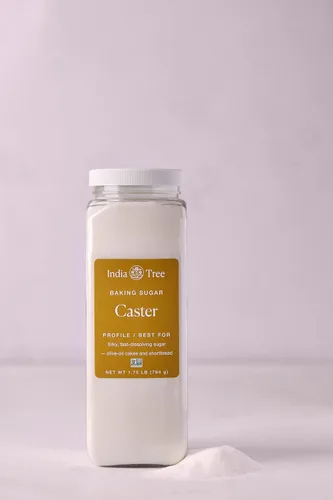 Vista 2 de India Tree Superfine Caster Cane Sugar, paquete de despensa de 1.75 lb