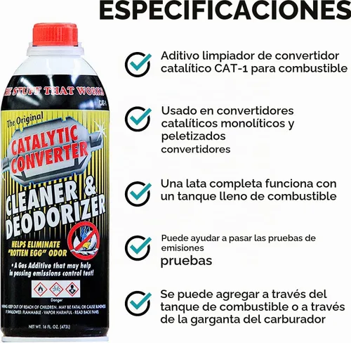 Vista 2 de Solder-It Catalytic Converter Cleaner Desodorizador Aditivo Combustible Lata de 16 Oz – (Paquete de 12)