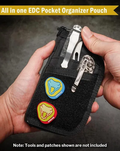 Vista 2 de VIPERADE VE10 EDC Pouch Small Multitool Pocket Pouch with DIY Patche Area