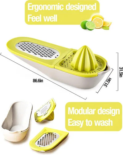 Vista 3 de Exprimidor de limón - Exprimidor de cítricos de naranja limón y naranja Exprimidor de lima multifuncional fácil de usar y limpiar