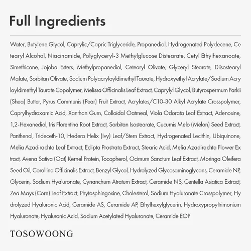 Vista 6 de TOSOWOONG Crema de Avena Real para Alivio, Hidratante Facial Diario, Cuidado para Manchas, Recuperación Calmante, Humectación, Avena Coloidal