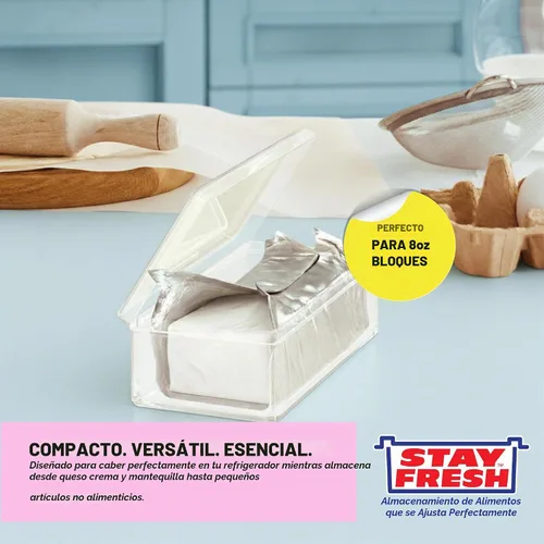 Vista 3 de Recipiente de queso crema Stay Fresh para refrigerador