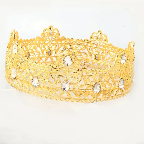 Vista 3 de JORCEDI Coronas de metal para hombres, adultos, cumpleaños, baile de graduación, fiesta de bienvenida, corona de rey para bailes, fiestas, desfiles