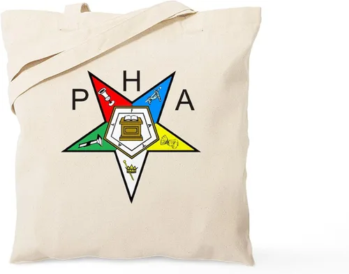 Vista 15 de CafePress Eastern Star Tote Bag Bolsa de lona natural, bolsa de compras de tela, Caqui
