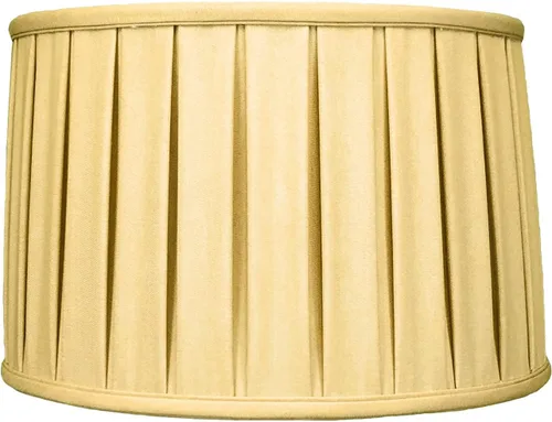Vista 2 de Royal Designs "Shallow Drum English Box - Pantalla básica plisada para lámpara, oro antiguo, 11" x 12" x 8.5" (BS-748-12AGL)