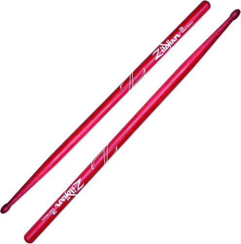Vista 13 de Zildjian 5A - Baquetas para tambor (cabeza de nailon, color púrpura)