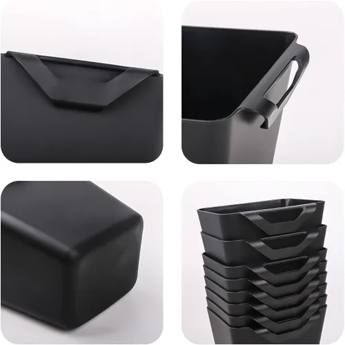 Vista 7 de 8 portavasos colgantes, accesorios de carrito rodante, accesorios de carrito utilitario para suministros de manualidades, cubos organizadores