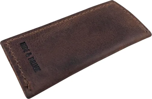 Vista 5 de Hide & Drink, Juego de 4 estuches para púas de dientes, accesorios de cocina, cuero de grano completo, hecho a mano, marrón bourbon