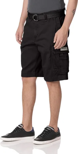Vista 3 de Unionbay Survivor pantalones cortos de cargo con cinturón para hombre