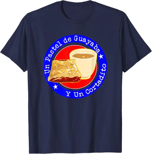 Vista 17 de Divertido desayuno cubano café guayaba guayaba café camiseta Negro