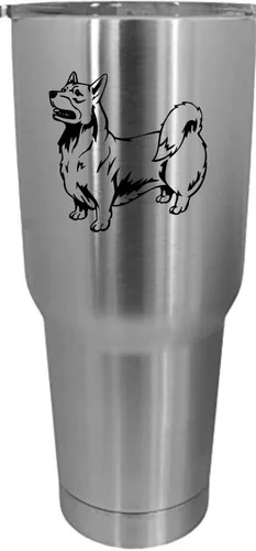 Vista 547 de Cairn Terrier - Vaso grabado con temática de perro, 30 onzas