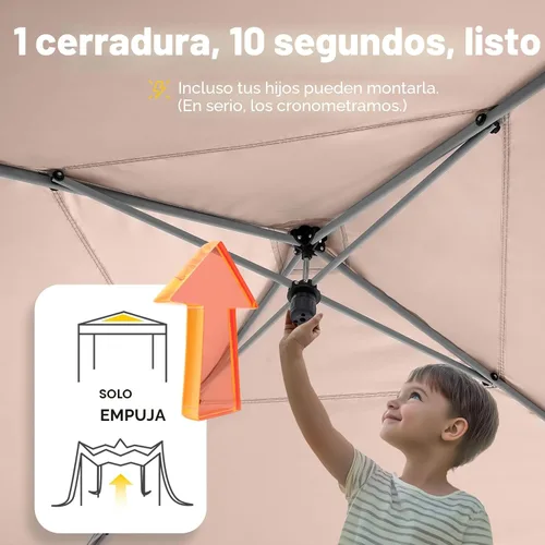 Vista 3 de Quictent Toldo desplegable de privacidad de 10 x 10 pulgadas con 4 paredes