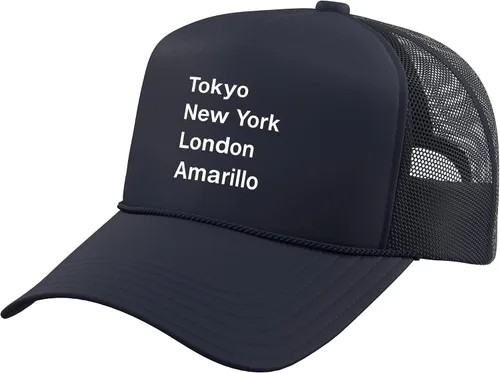Vista 7 de Divertido sombrero de camionero de Amarillo City con espalda de malla ajustable