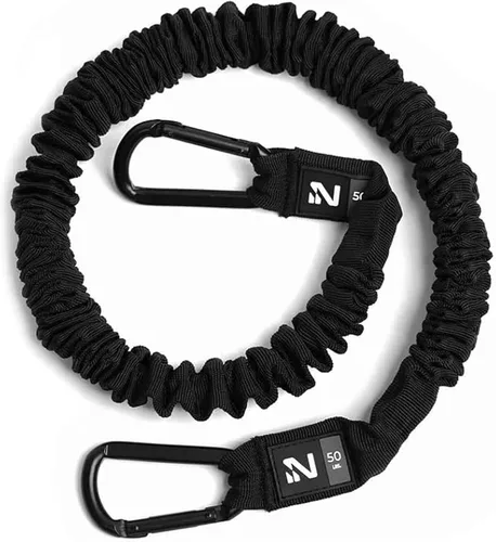 Vista 6 de Iron Neck Resistance Band, Durable Exercise Band with Steel Carabiners for Neck Training, Strength Workouts, Stretching, and Rehab