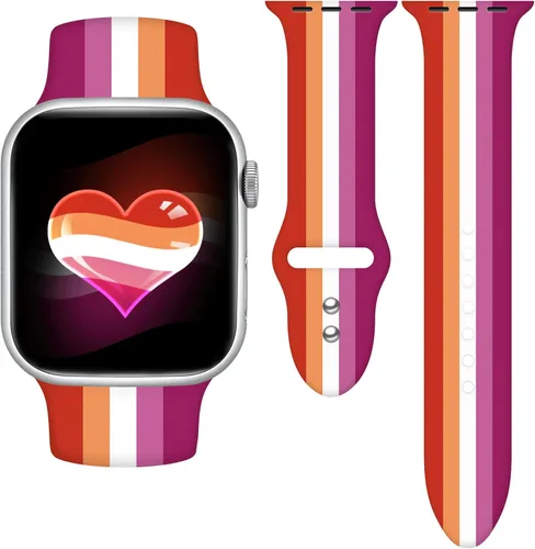 Vista 9 de Pride - Correa de reloj compatible con Apple Watch Series 11, 10, 9, 8, 7, 6, 5, 4, Ultra SE